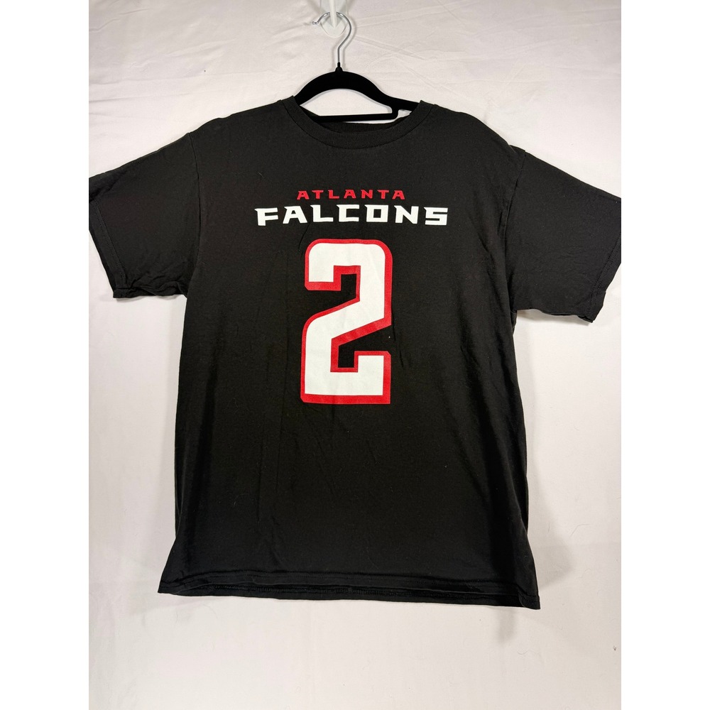 NFL Team Apparel Atlanta Falcons T-Shirt Youth XL Black Good Matt Ryan 2 Graphic